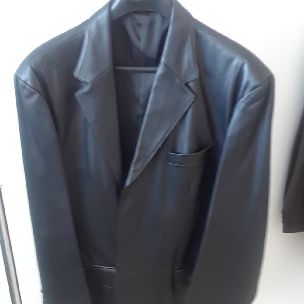 Black Leather Blazer